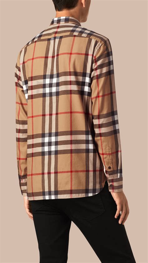 burberry flannel shirt|burberry collar shirt men's.